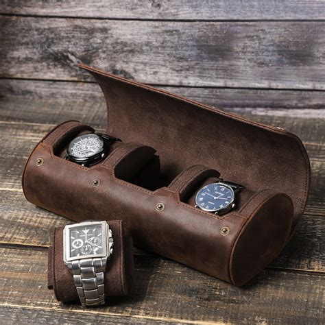 genuine leather watch case.